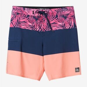 O’Neil Swim HYPER FREAK HEAT BLOCK 19" BOARDSHORTS. NWOT!